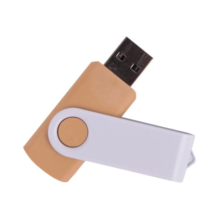 221202-64-1 UYGUR BEYAZ AHŞAP USB BELLEK (64 GB) - Görsel 2