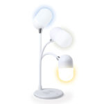 BORÇKA BEYAZ BLUETOOTH HOPARLÖR  ve  WİRELESS SARJ MASA LAMBASI - Görsel 2