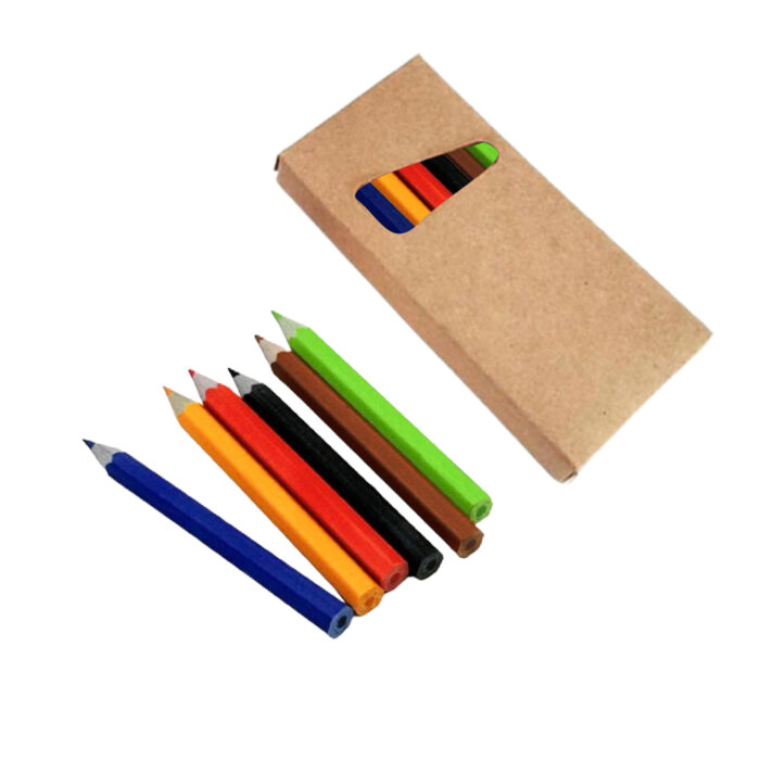 465102 YEŞİLLİ 6 RENK YARIM BOY BOYAMA SETİ - Görsel 1