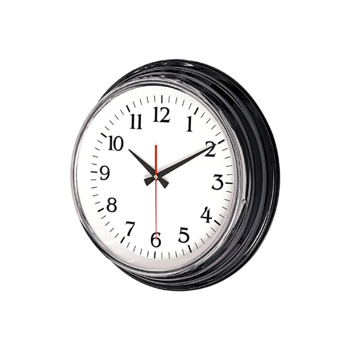 KRONOS501 SİYAH METAL KASA DUVAR SAATİ (415 MM) - Görsel 1