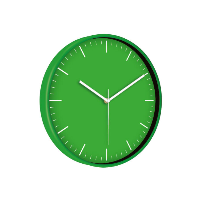 5195610 TARVOS187 YEŞİL PLASTİK KASA DUVAR SAATİ (330 MM) - Görsel 1