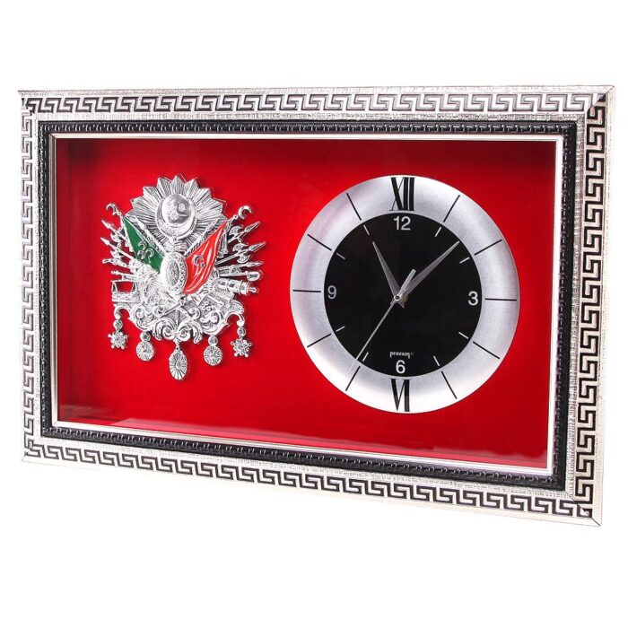 941001 KEPSUT GÜMÜŞ SAATLİ OSMANLI ARMASI - Görsel 1