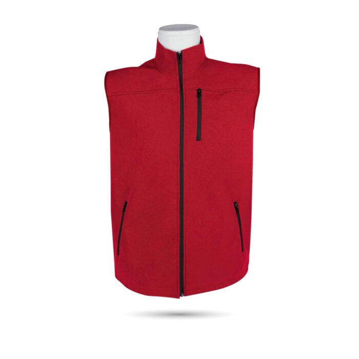943504-3XL NEMRUT SOFTSHELL KIRMIZI 3XL YELEK - Görsel 1