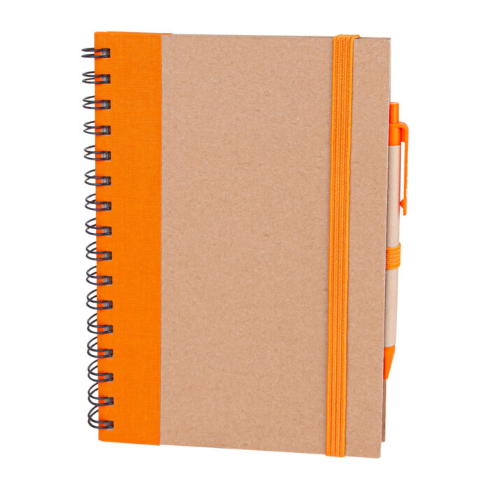 306316-001 PURSAKLAR TURUNCU SPİRALLİ TARİHSİZ DEFTER (15X21 CM) - Görsel 1