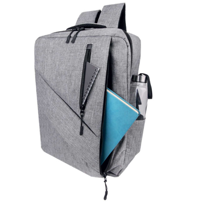 404322-1 KORAL GRİ LAPTOP BÖLMELİ SIRT ÇANTASI - Görsel 2