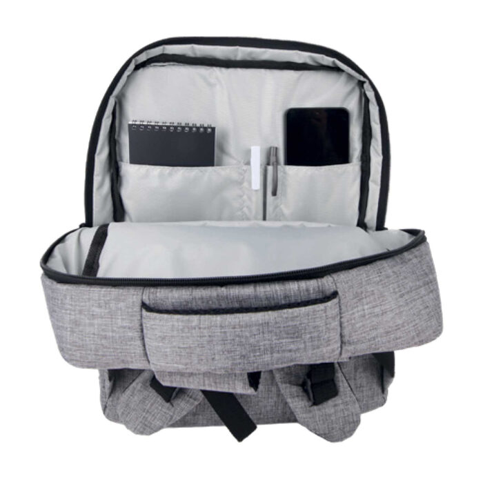 404322-3 KORAL GRİ LAPTOP BÖLMELİ SIRT ÇANTASI - Görsel 4