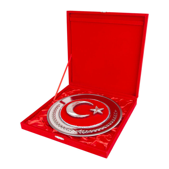 485604-002 HİLAL YUVARLAK BAYRAK PLAKET - Görsel 2