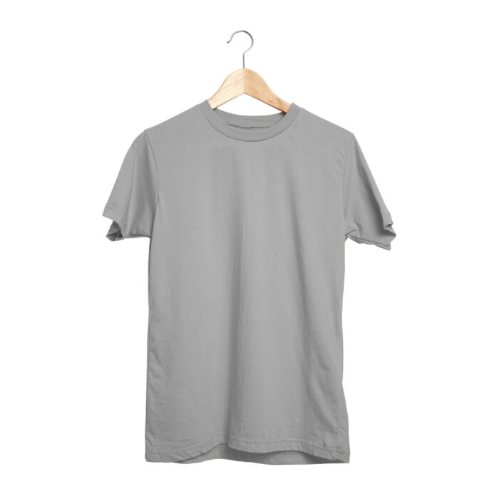 488722-xxl-001 GARDENYA GRİ XXL SIFIR YAKA TİŞÖRT - Görsel 1