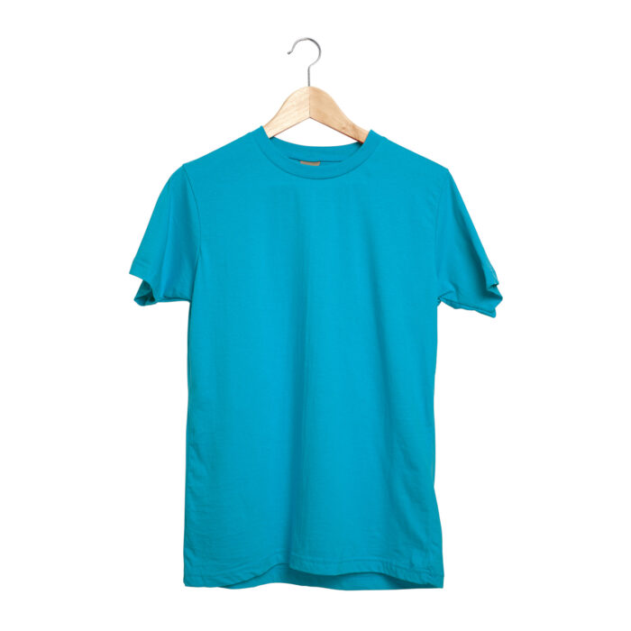 488723-s-001 GARDENYA TURKUAZ S SIFIR YAKA TİŞÖRT - Görsel 1