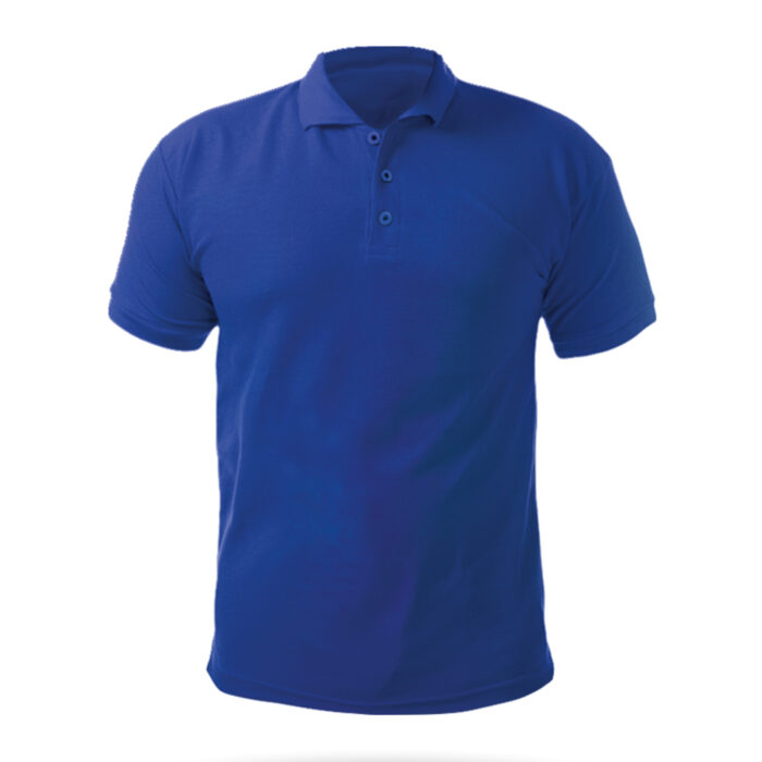 488926-xxl-001 AÇELYA SAKS MAVİ XXL POLO YAKA TİŞÖRT - Görsel 1