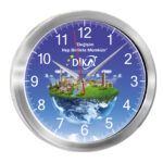 TRİTON091 GÜMÜŞ METAL KASA DUVAR SAATİ (350 MM) - Görsel 2