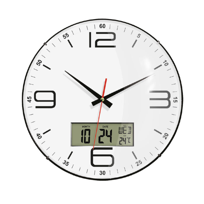 518802 ZEUS507 PLASTİK KASA DUVAR SAATİ (350 MM) - Görsel 1