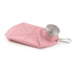 AYDENİZ PEMBE 700 ML KATLANABİLİR SİLİKON MATARA - Görsel 2