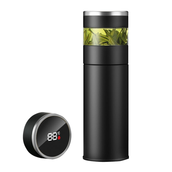 AKŞEHİR SİYAH 450 ML DERECELİ TERMOS - Görsel 1