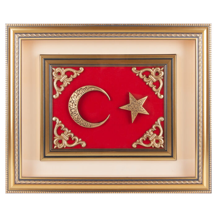 922301-001 GÖKTÜRK AYYILDIZ KABARTMALI TABLO - Görsel 1