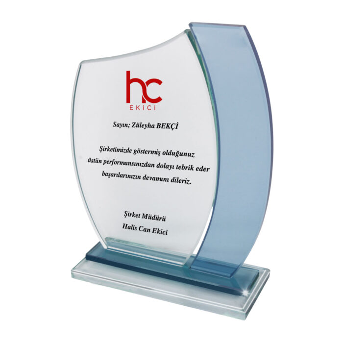 942727-001 YAKUT KRİSTAL PLAKET - Görsel 1