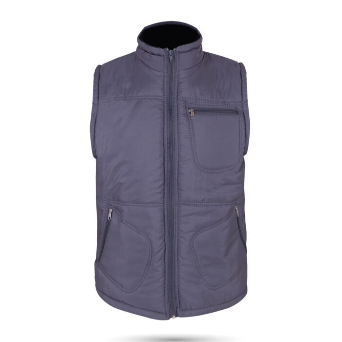 ALASKA FÜME ÜÇ CEPLİ ŞİŞME YELEK XXL - Görsel 1