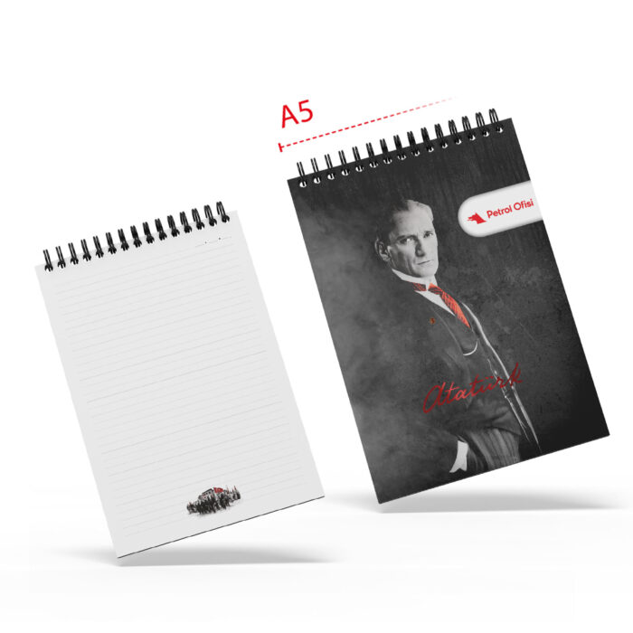 ALA-28 ATA SPİRALLİ A5 BLOKNOT - Görsel 1