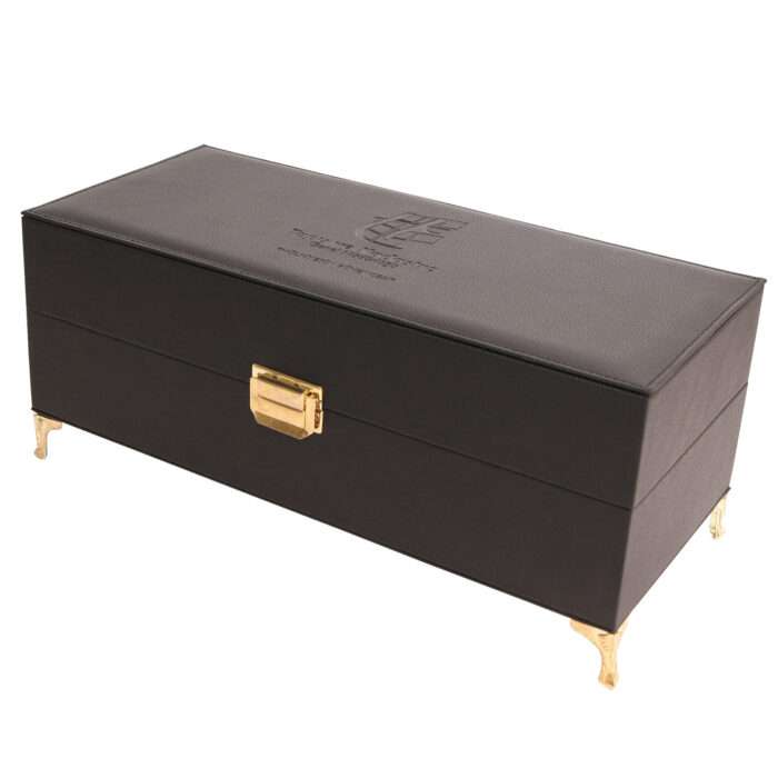 KUTU 7 KİLİTLİ KUTU AHŞAP KASA TERMO DERİ SIVAMA - Görsel 2